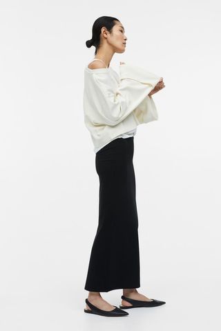 H&M + Long Jersey Skirt