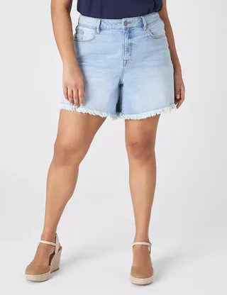 Lane Bryant + Signature Fit Relaxed Jean Short
