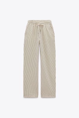 Zara + Striped Pajama Pants