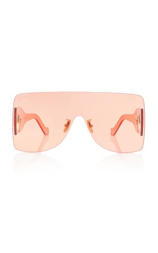 Loewe + Transparent Mask Metal Sunglasses