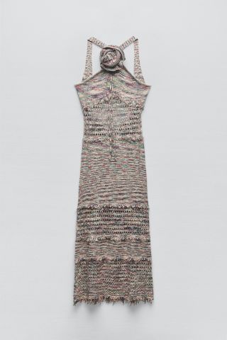 Zara + Frayed Knit Dress
