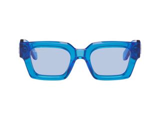 Off-White + Blue Virgil Sunglasses