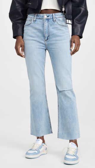 Rag & Bone + Casey High-Rise Ankle Flare Jeans