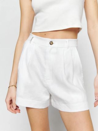 Reformation + Mason Linen Shorts