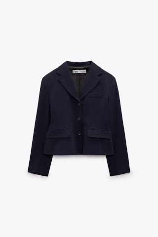 Zara + Tailored Wool Blend Blazer