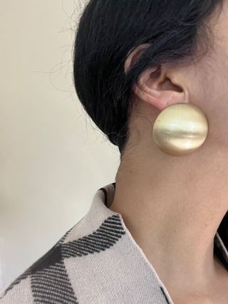 Etsy + Big Gold Dome Earrings