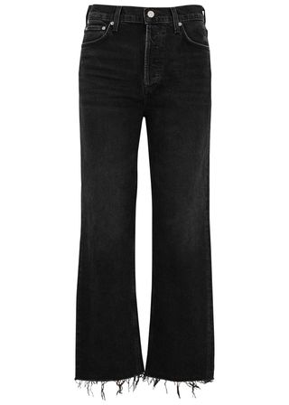 Citizens of Humanity + Florence Cropped Straight-Leg Jeans