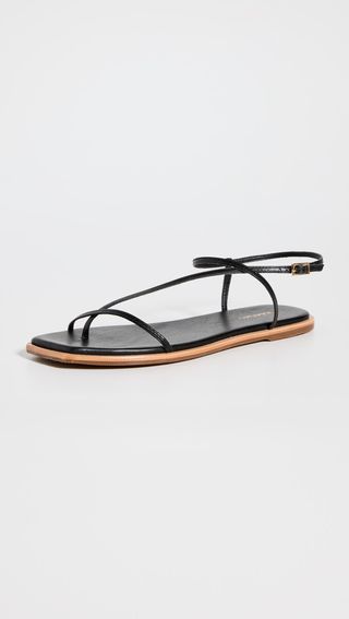 Kaanas + Alayta Square Toe Naked Sandals
