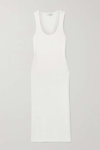 Vince + Ribbed-Knit Midi Dress