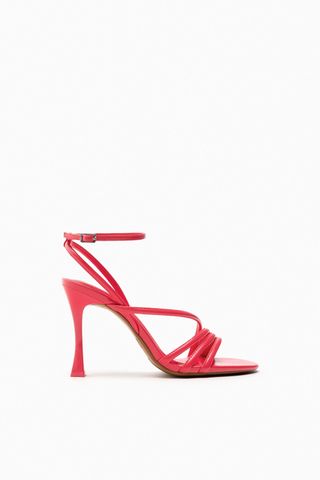 Zara + High-Heel Strappy Sandals