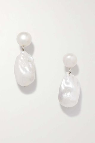 Sophie Buhai + Silver Pearl Earrings