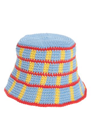 Memorial Day + Plaid Crochet Bucket Hat