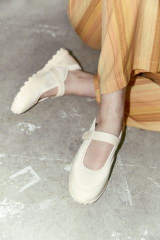 Zara + Mary Jane Sneakers in Off White