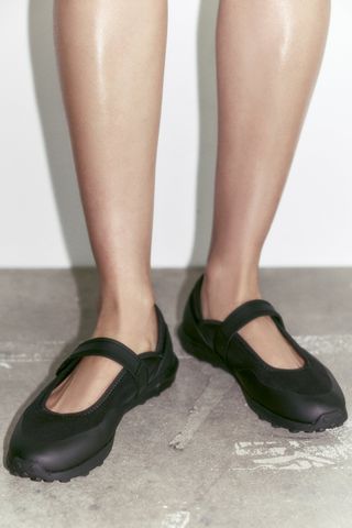 Zara + Mary Jane Sneakers in Black