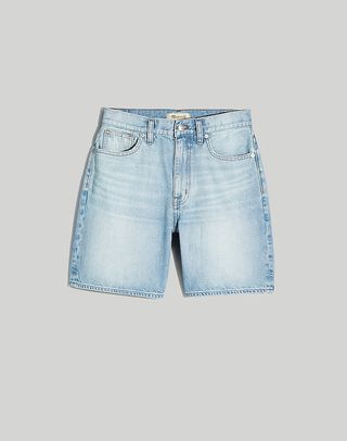 Madewell + Baggy Jean Shorts in Bessmund Wash