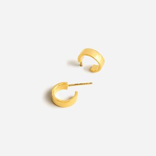 J. Crew + Demi-Fine 14k Gold-Plated Mini-Hoop Earrings