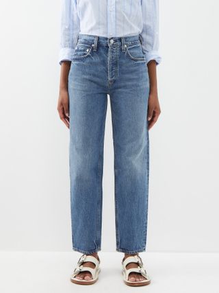 Citizens of Humanity + Devi Low-Rise Tapered-Leg Jeans