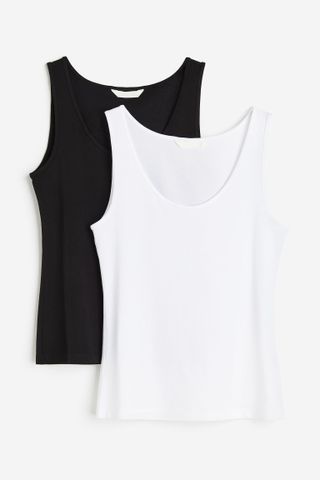 H&M + 2-Pack Cotton Vest Tops