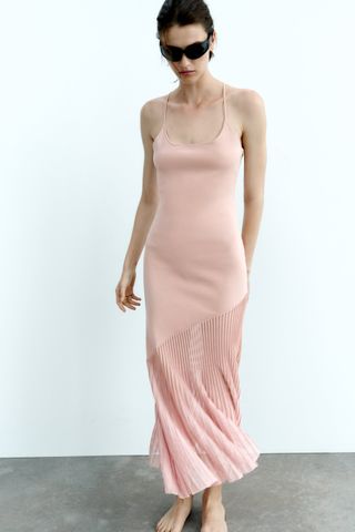 Zara + Combination Knit Dress