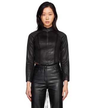 Kim Shui + Black Moto Jacket