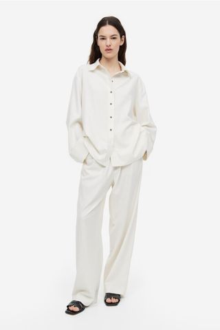 H&M + Silk Pull-On Pants