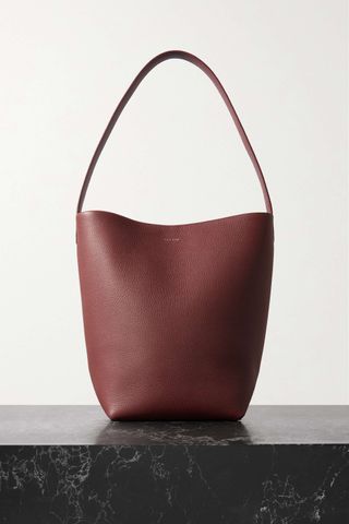 The Row + N/S Park Medium Textured-Leather Tote