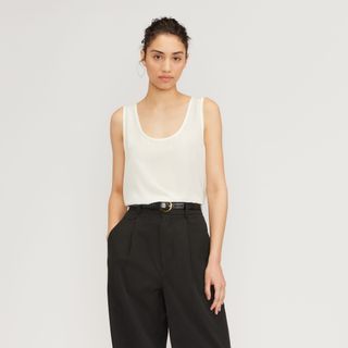 Everlane + The Clean Silk Scoop-Neck Tank