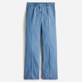J.Crew + Capeside Pant in Lightweight Chambray