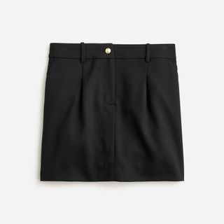 J.Crew + Trouser Mini Skirt in Italian City Wool Blend