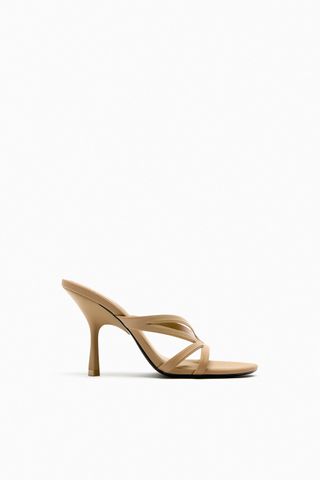 Zara + Rubberised Strappy Sandals