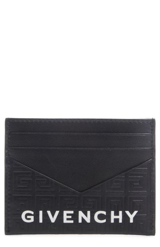 Givenchy + G-Essentials Logo Leather Card Case