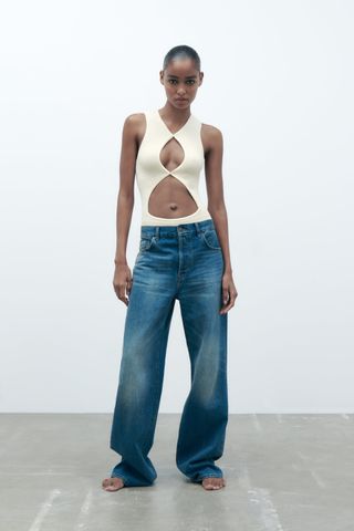 Zara + Seamless Cut Out Bodysuit