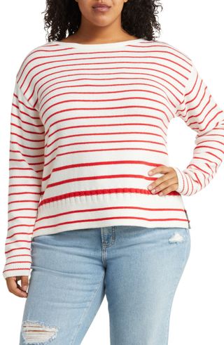 Caslon + Stripe Organic Cotton Sweater