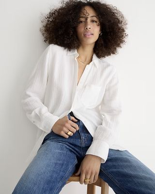 J.Crew + Classic-Fit Soft Gauze Shirt