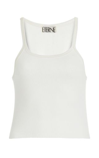 Éterne + Ribbed Cotton Tank Top