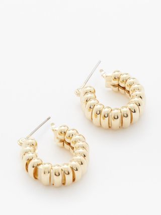 Laura Lombardi + Camilla 14kt Gold-Plated Hoop Earrings