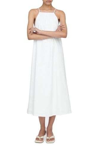 Anine Bing + Bree Halter Neck Cotton Dress