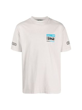 Palm Angels x Haas MoneyGram + Team Monaco-Print T-Shirt