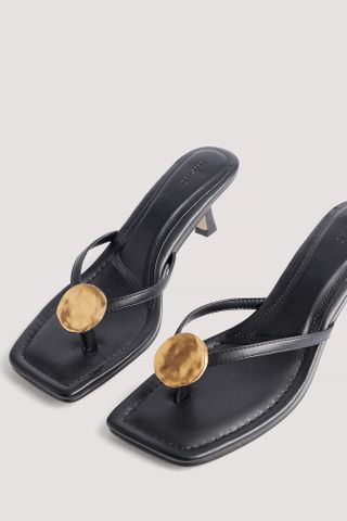 NA-KD + Embellished Toe Strap Sandals