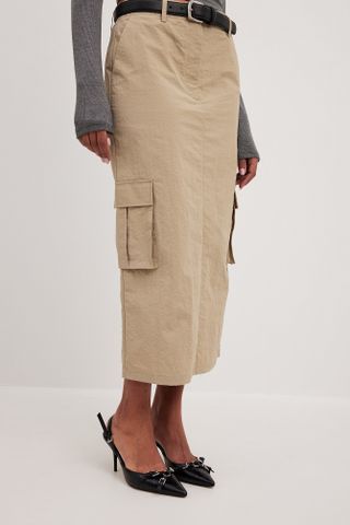 NA-KD + Pocket Detail Midi Skirt