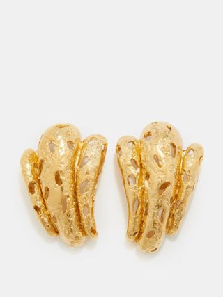 Paola Sighinolfi + Lira Gold-Plated Earrings