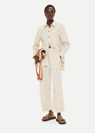Whistles + Kwammie Striped Overshirt