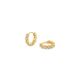 Dinny Hall + Forget Me Not Recycled Gold Diamond Hoops