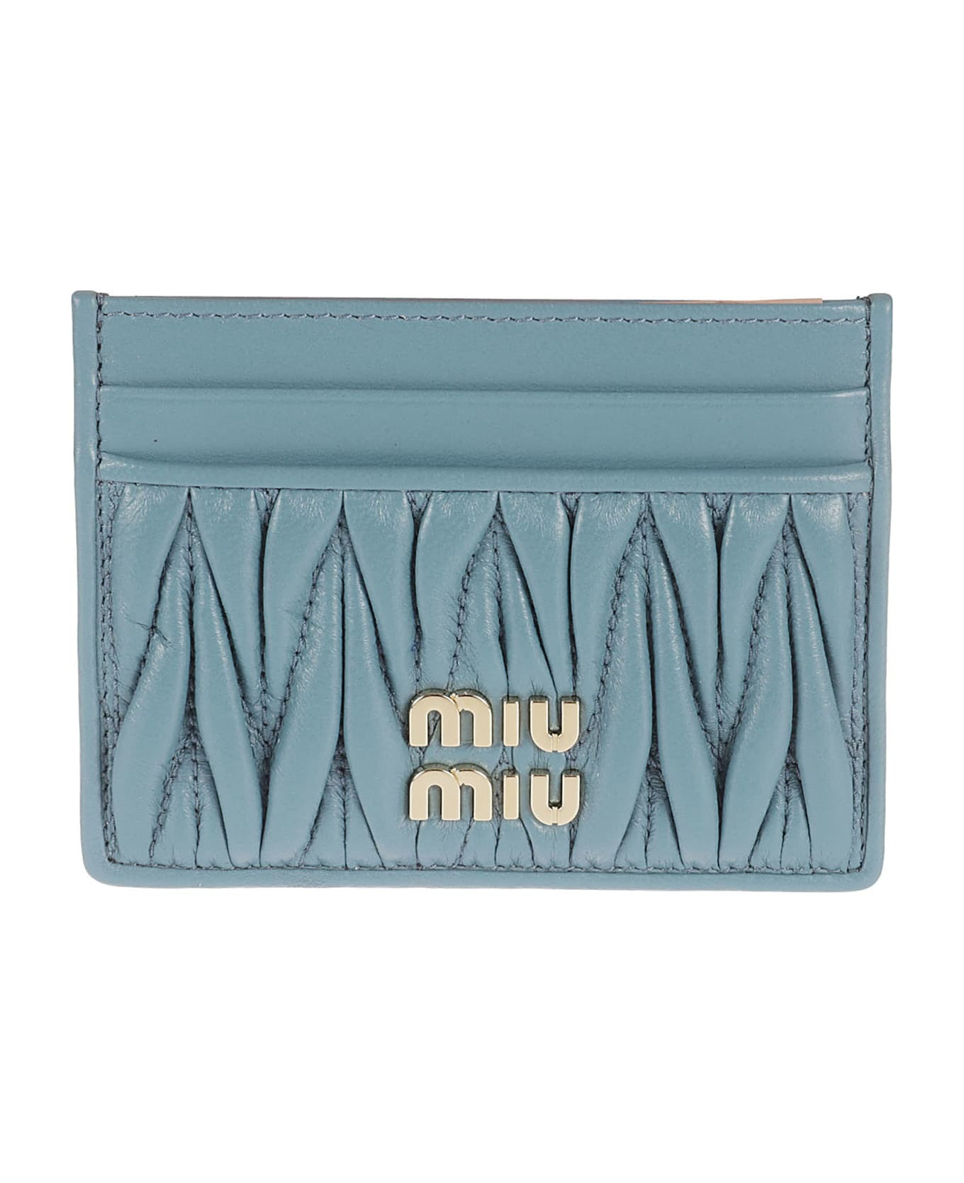 Miu Miu + Matelassé Logo Card Holder