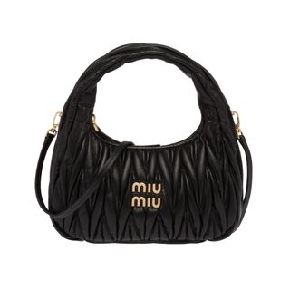 Miu Miu + Wander Matelassé Nappa Leather Mini Hobo Bag