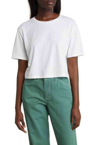 Bp. + Women's Relaxed Fit Cotton Blend T-Shirt