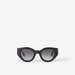 Burberry + Cat-Eye Frame Lola Sunglasses in Black