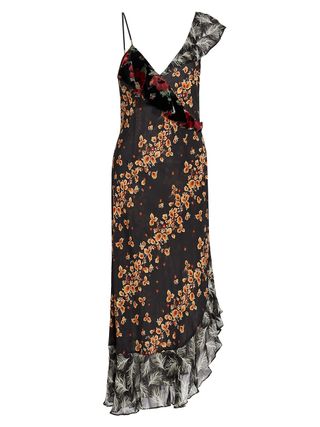 Rixo + Carrie Printed Silk Dress