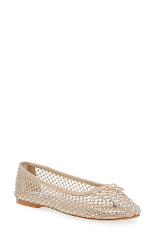 Steve Madden + Blossoms Rhinestone Mesh Ballet Flat