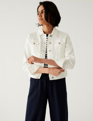Marks & Spencer + Cotton Rich Denim Jacket With Stretch